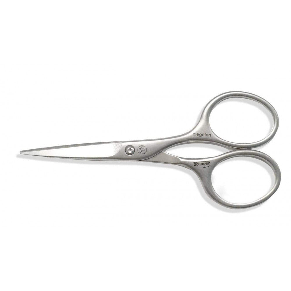 Niegeloh Solingen Mustache and Beard Scissors with Niegeloh Fine Tooth Comb for Mustache Hair Care