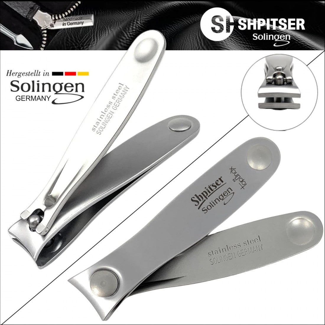 Shpitser Manicure and Pedicure Set of 4 Surgical Stainless Steel Instruments