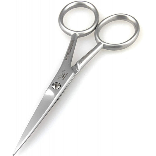 Henbor Italy Professional Mustache & Beard Scissors Surgical Stainless Steel Professional Grooming Tool