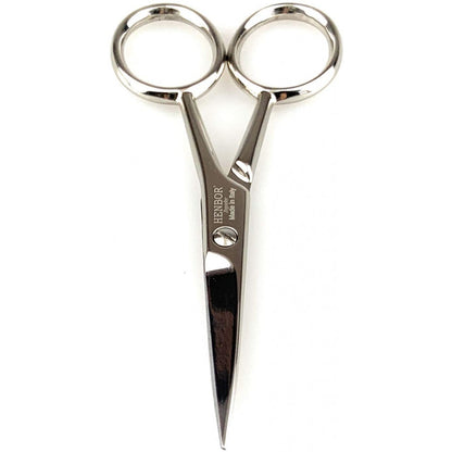 Henbor Italy Mustache & Beard Scissors Nickel Plated