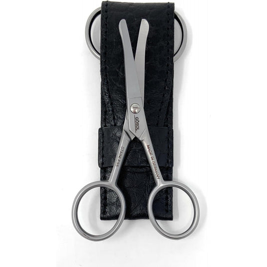 Solingen Nose & Ear Scissors - Stainless Steel Rounded Tip Scissors for Eyebrow, Nose Hair, Mustache and Beard