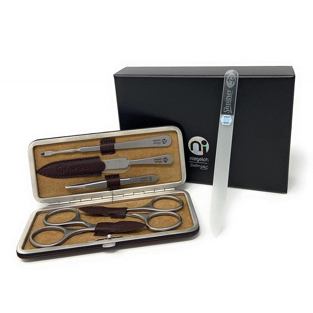 Niegeloh 5 pcs Luxury Stainless Steel Manicure Set Nail