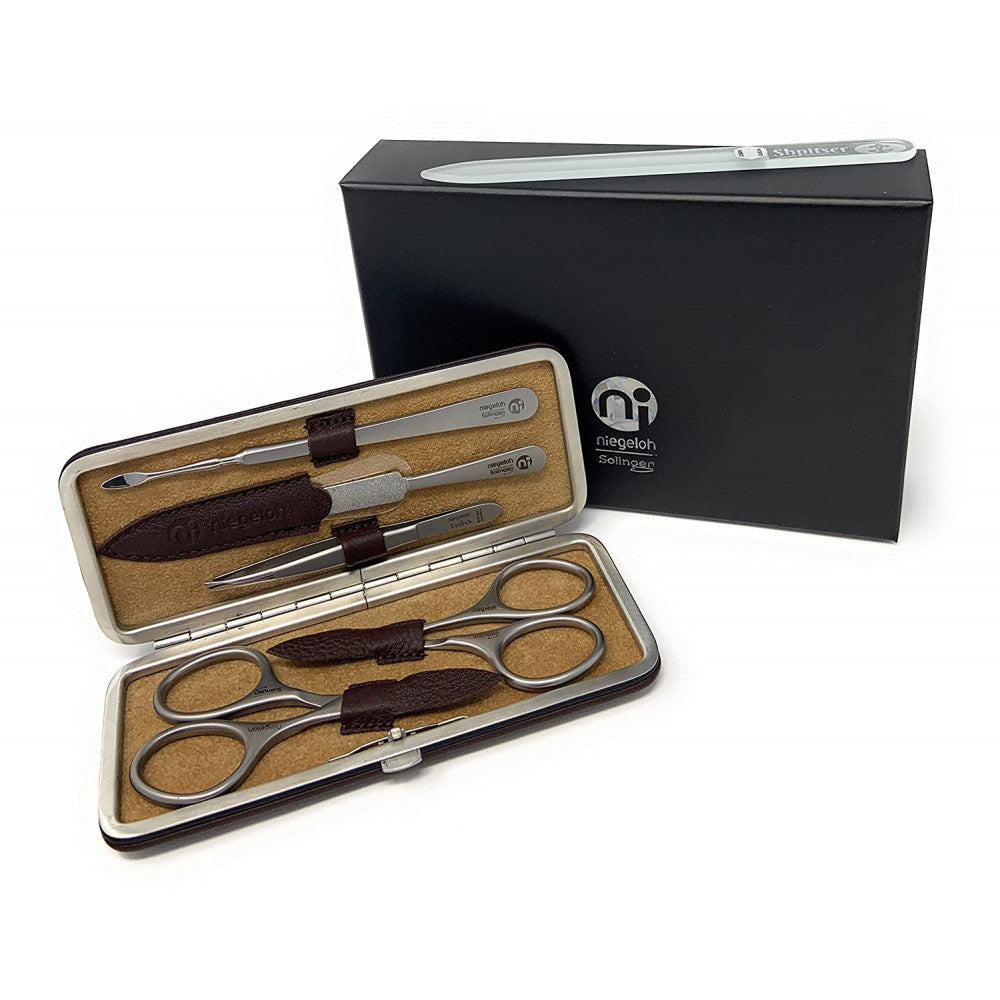 Niegeloh 5 pcs Luxury Stainless Steel Manicure Set Nail